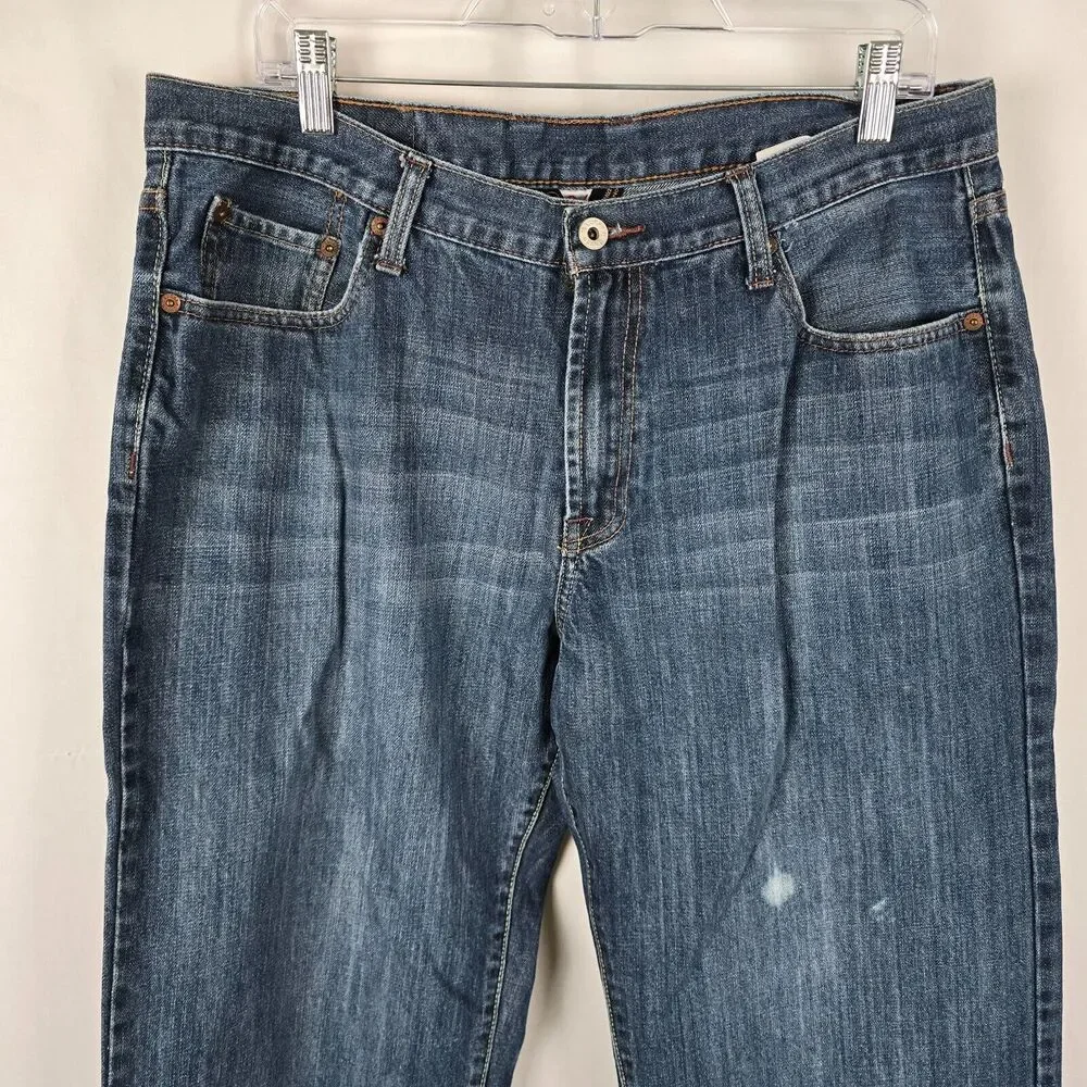 Lucky Brand Jeans Men's 36 x 30 Blue Medium Wash Regular Inseam Straight